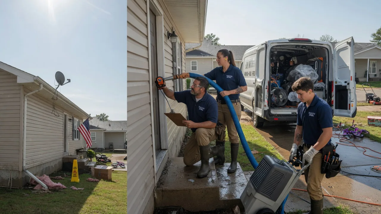 Ceiling Water Damage Restoration in Hamilton, IA near me